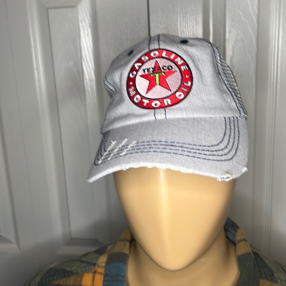 Texaco, gasoline, automotive, motor oil, baseball cap,